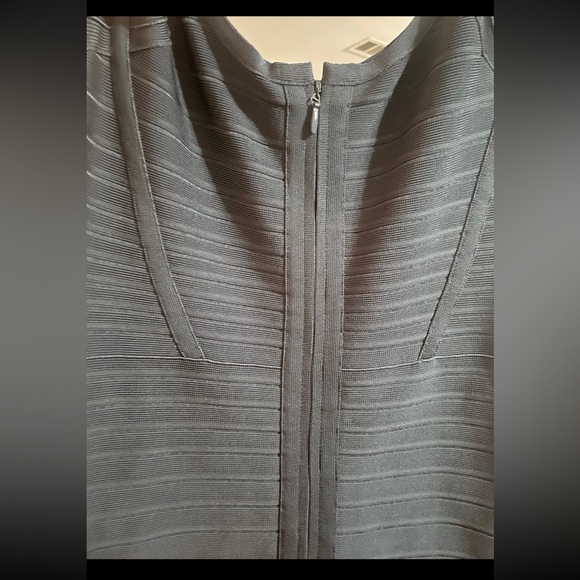 Navy Herve Leger bandage dress - Picture 6 of 6